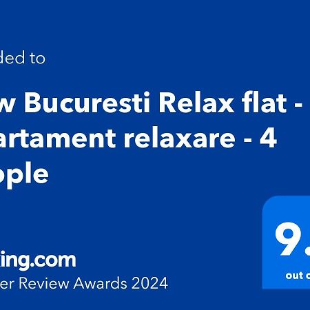 New Bucuresti Relax Flat - Apartament Relaxare - 4 People Lejlighed Eksteriør billede